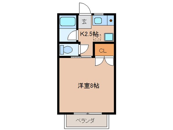 青木ヒルズアルファ－３の物件間取画像